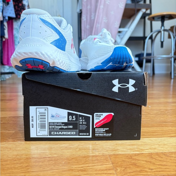 Under Armour Shoes - White, Pink, and Blue - Picture 3 of 3